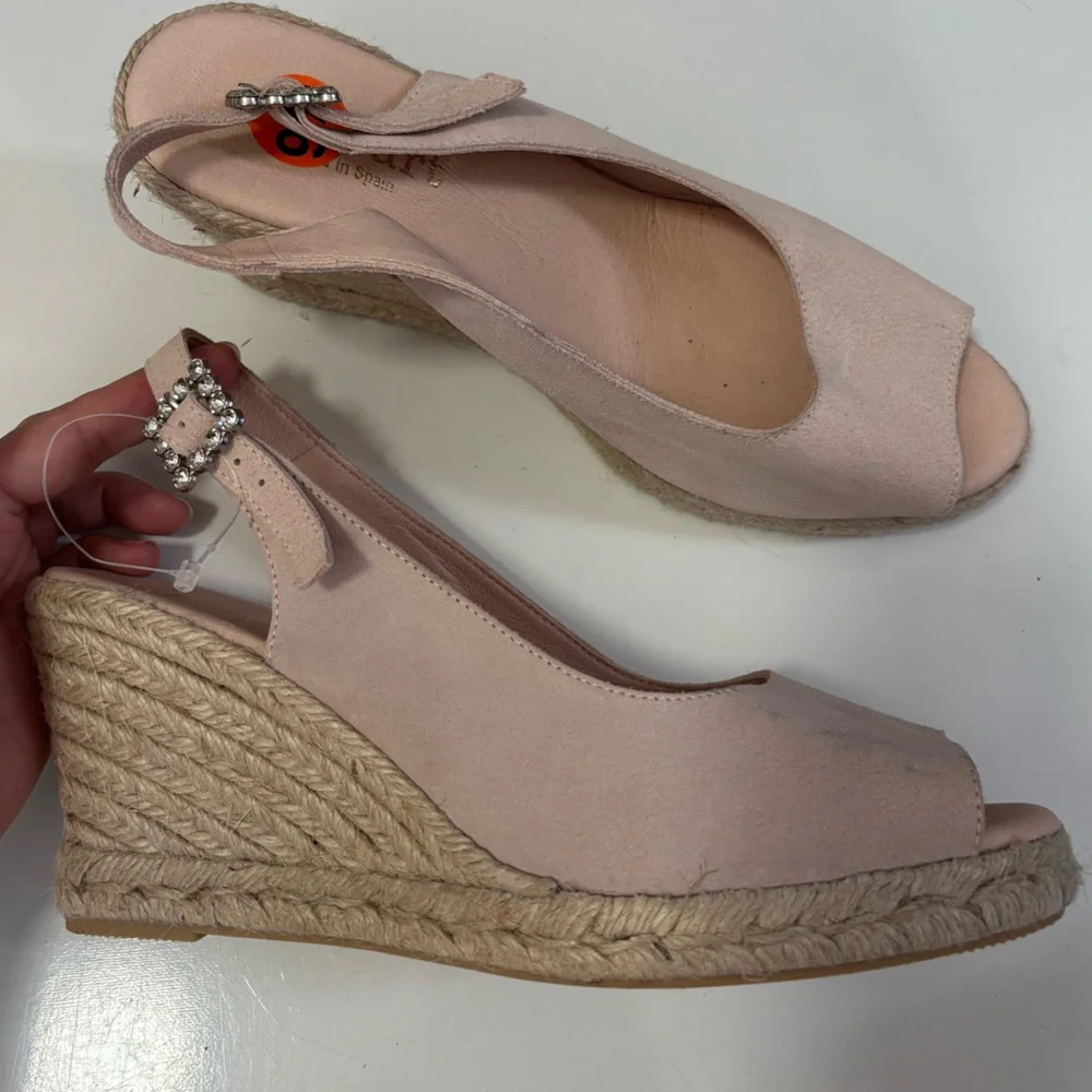 Paseart suede espadrille Wedge Sandals‎